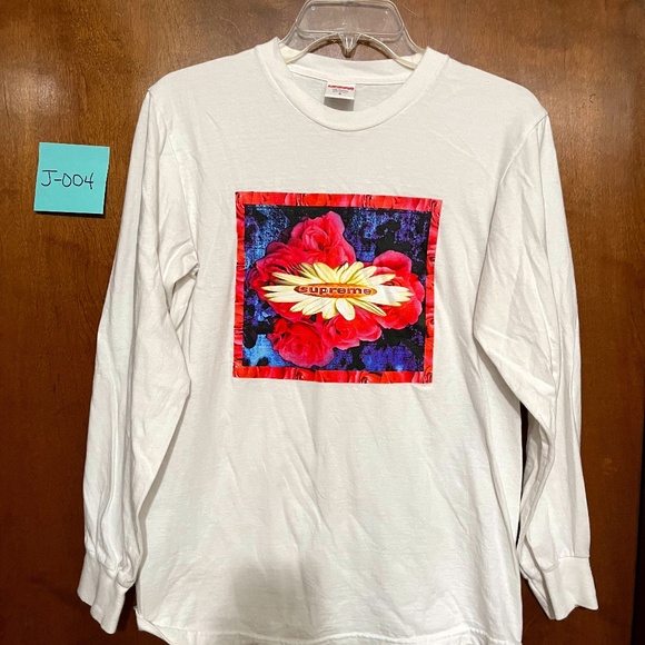 Supreme Other - SUPREME Long-sleeve white t-shirt with awesome design